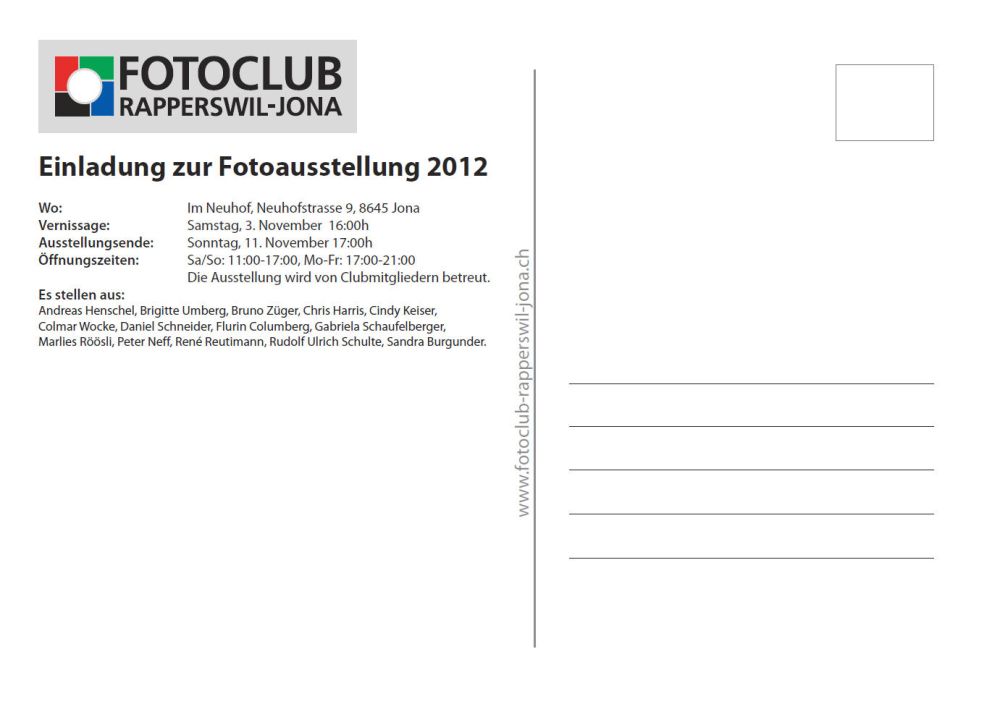 Einladung Clubausstellung 03nov2012